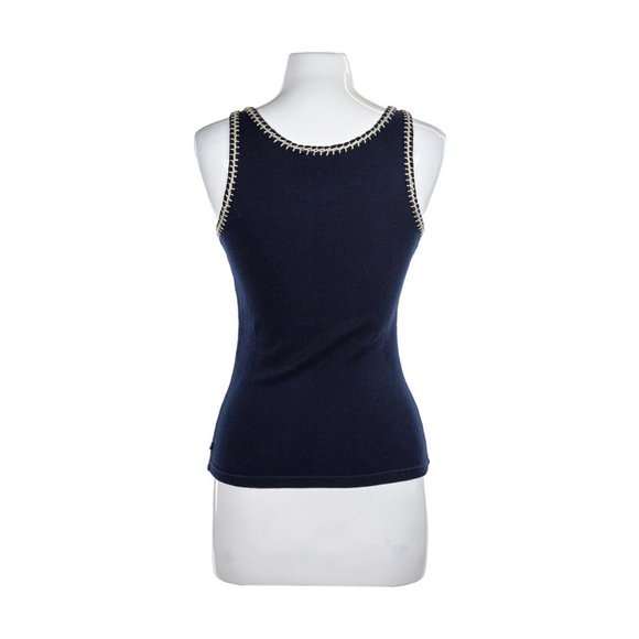 Twisted Heart Tank Tops MED Navy - Picture 2 of 2